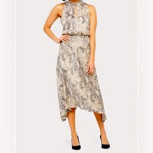 Evereve Allison Joy Snake Print Silk Dress | size small